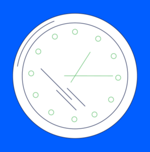 Clock showing time saved with LDP