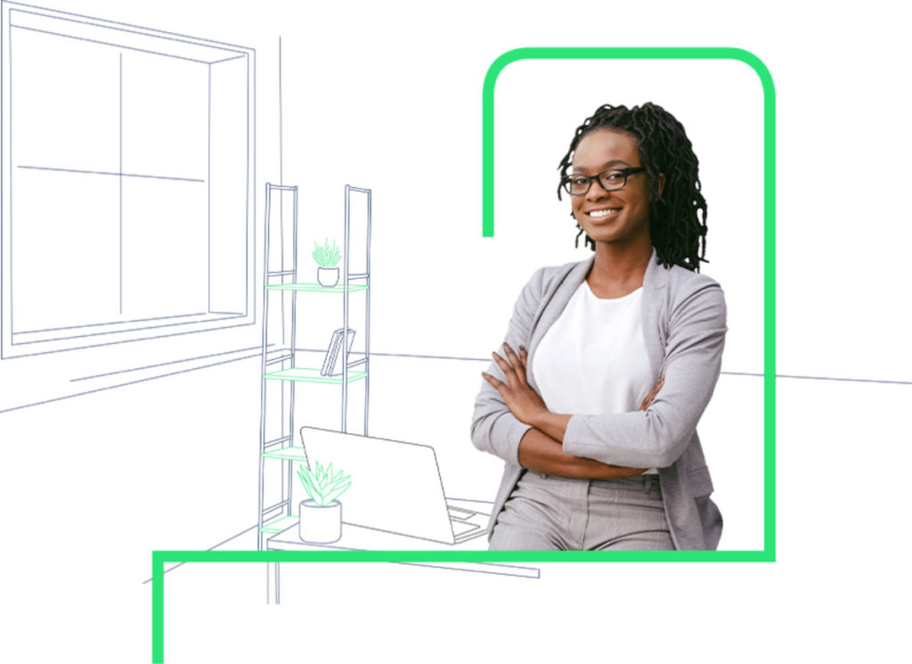 Confident HR manager Confident HR manager helping employees return to work
